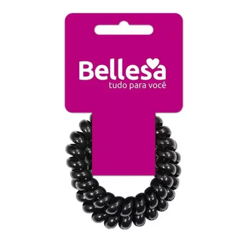 BELLESA ELASTICO PARA CABELO FIO TELEFONE COM 2 UND 0785-B