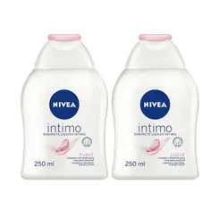 KIT SABONETE LIQUIDO NIVEA INTIMO SUAVE 2 UNIDADES 250ML