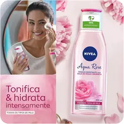 TONICO HIDRATANTE NIVEA AGUA ROSE 200ML