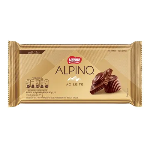 CHOCOLATE ALPINO AO LEITE 85G