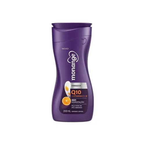 HIDRATANTE MONANGE FIRMADOR Q10 VITAMINAS C + E PARA PELE EXTRASSECA 200ML