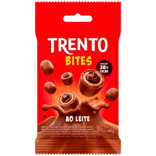 CHOCOLATE TRENTO BITES AO LEITE 40G