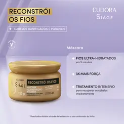 MASCARA EUDORA SIAGE RECONSTROI OS FIOS 250G