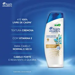 SHAMPOO ANTICASPA HEAD & SHOULDERS CRESCIMENTO FORTE DESDE A RAIZ 200ML