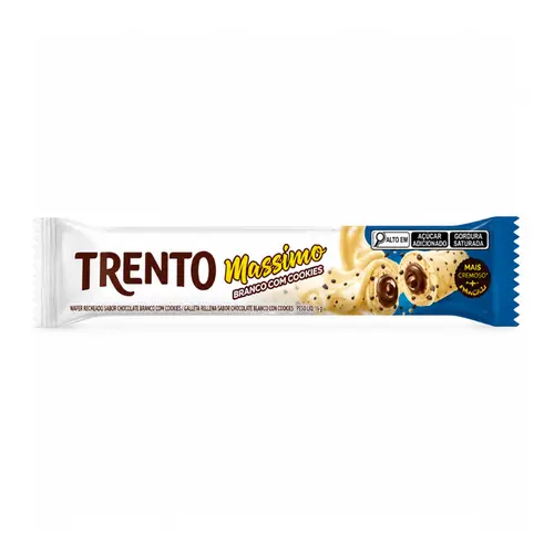 CHOCOLATE TRENTO MASSIMO BRANCO COM COOKIES 30G