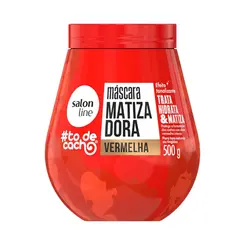 MASCARA MATIZADORA SALON LINE TO DE CACHO VERMELHA 500G