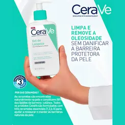 CERAVE GEL DE LIMPEZA FACIAL PARA PELE NORMAL A OLEOSA COM 454G