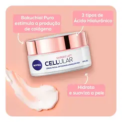 CREME HIDRATANTE FACIAL NIVEA ANTISSINAIS CELLULAR EXPERT DIA FPS30 50G