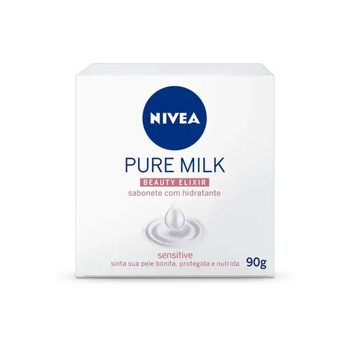 SABONETE EM BARRA NIVEA PURE MILK 90G
