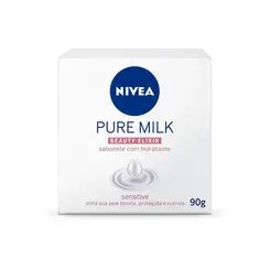 SABONETE EM BARRA NIVEA PURE MILK 90G