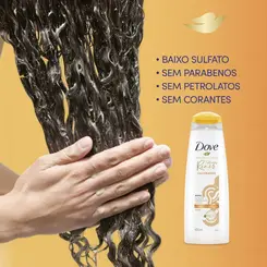SHAMPOO DOVE TEXTURAS REAIS CACHEADOS 400ML