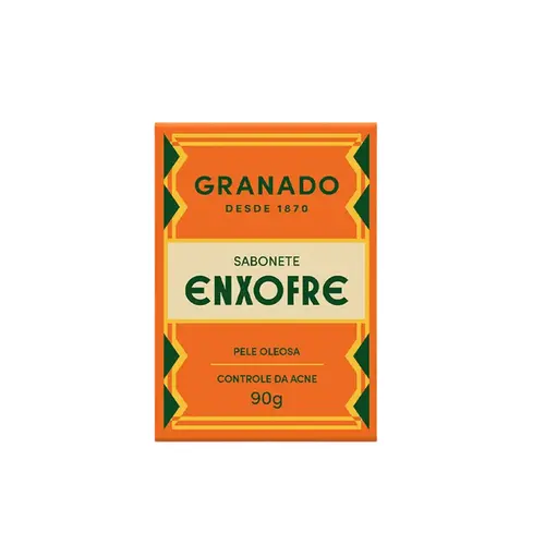 SABONETE EM BARRA GRANADO ENXOFRE - REDUZ OLEOSIDADE E ACNE 90G