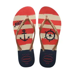 CHINELO HAVAIANAS SLIM NAUTICAL BEGE/ROSE TAM/39