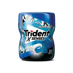 CHICLETE TRIDENT X SENSES HORTELÃ 54G