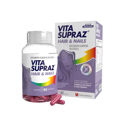 VITAMINA VITA SUPRAZ CABELOS E UNHAS 60 CÁPSULAS