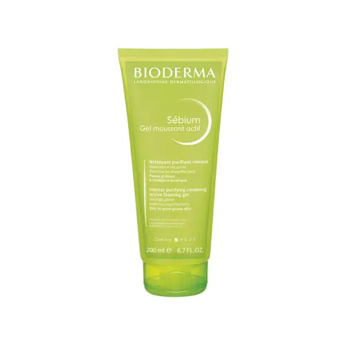 BIODERMA SEBIUM GEL MOUSSANT ACTIF GEL DE LIMPEZA 200ML