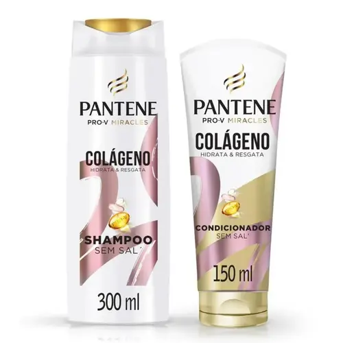 KIT PANTENE COLAGENO SHAMPOO 300ML + CONDICIONADOR 150ML