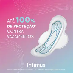 ABSORVENTE INTIMUS TODA RENOVADA COM ABAS 14 UNIDADES