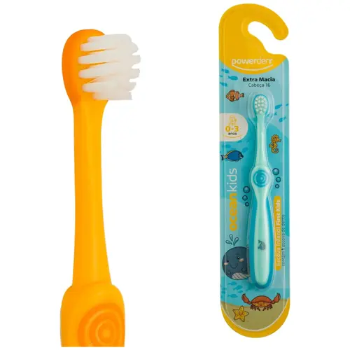 ESCOVA DENTAL  OCEAN KIDS EXTRA MACIA 0-3 ANOS - CORES VARIADAS
