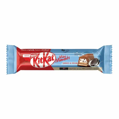 CHOCOLATE KIT KAT MINI MOMENTS COOKIES & CREAM 34,6G