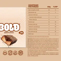 BARRA DE PROTEINA BOLD LEITE & AVELA 60G