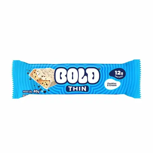 BARRA DE PROTEINA BOLD THIN COOKIES CREAM 40G