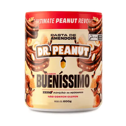PASTA DE AMENDOIM DR. PEANUT BUENISSIMO 600G